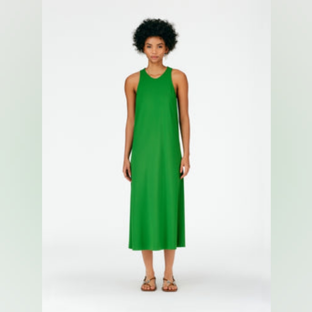 Tibi Serpentine Jersey Tank Dress